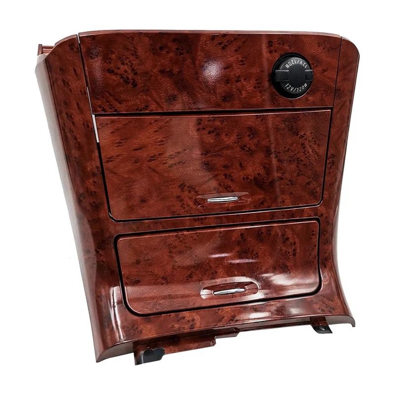 

Car Central Control Gear Shift Storage Box Panel Assembly For Toyota Camry 2002-2007 Peach Wood Grain