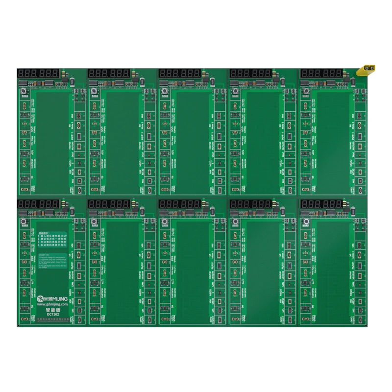 

10-полосная плата питания MIJING DC7102 мобильный телефон, тестовая плата аккумулятора для Φ Max