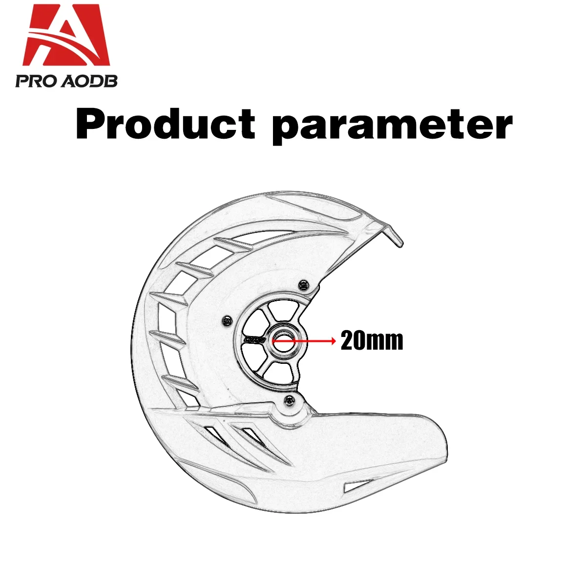 Dirtbike Red X-Brake Мотокросс Передний тормозной диск Защитная крышка ротора для Honda CR