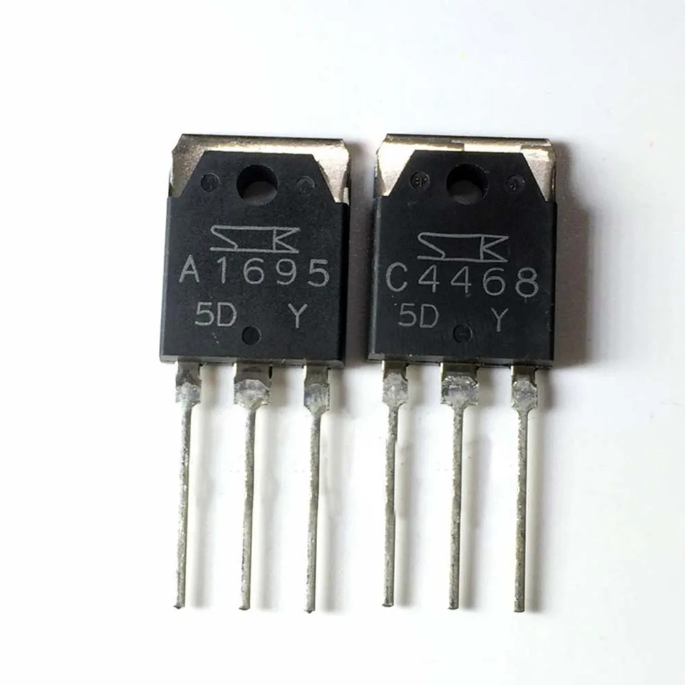 

5 пар 2SA1695 TO-3P + 2SC4468 или 2STA1695 + 2STC4468 TO3P Silicon PNP + NPN Epitaxial плоский Транзистор Бесплатная доставка