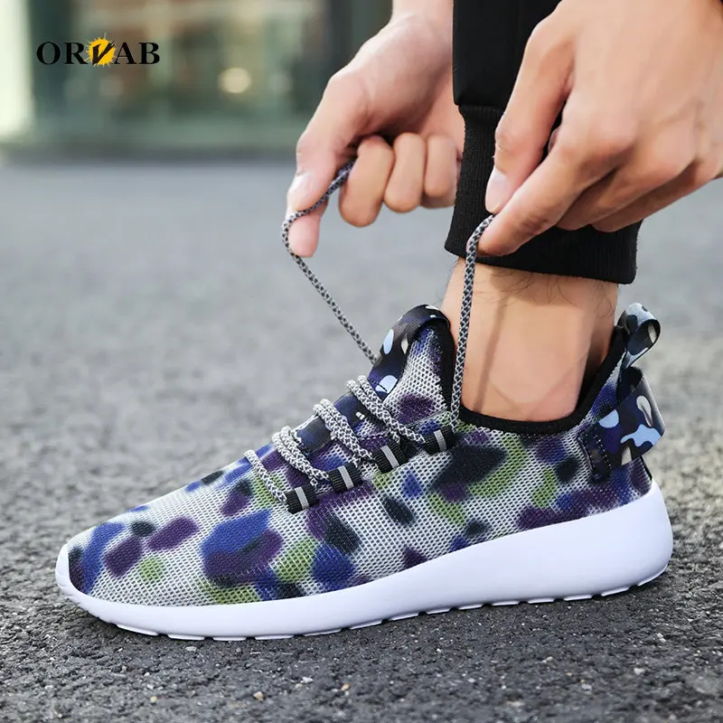 

Кроссовки мужские легкие, теннисная обувь, дизайнерские, сетчатые, повседневные