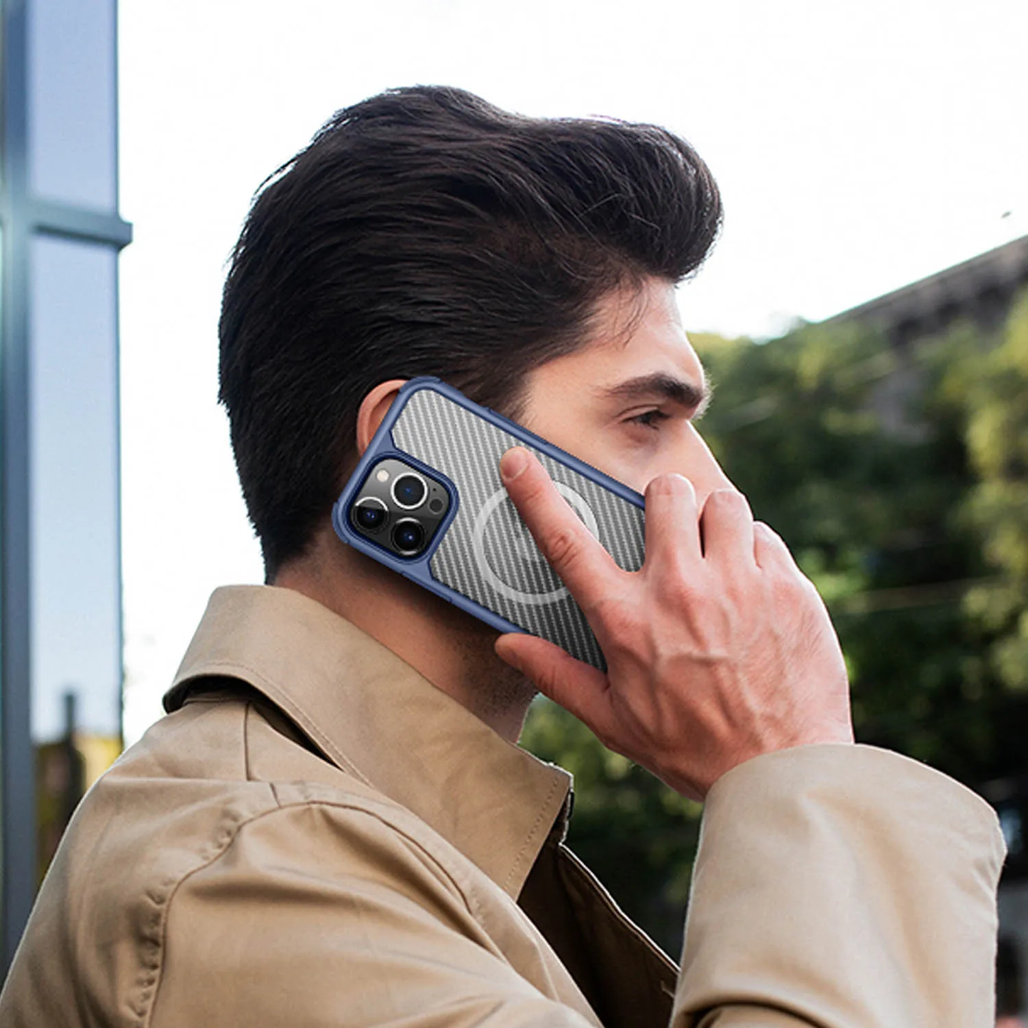 Cena Dla IPhone 13 12 Pro Max Case Kompatybilny Z ładowarką Klasyczny Zderzak Ultra Slim Shockpr