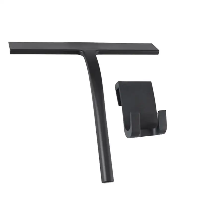 

Shower Wiper Bathroom Squeegee Shower Scraper Cleaning Tool Silicone Wiper With Non-Slip Handle For Countertop Mirror Tiles