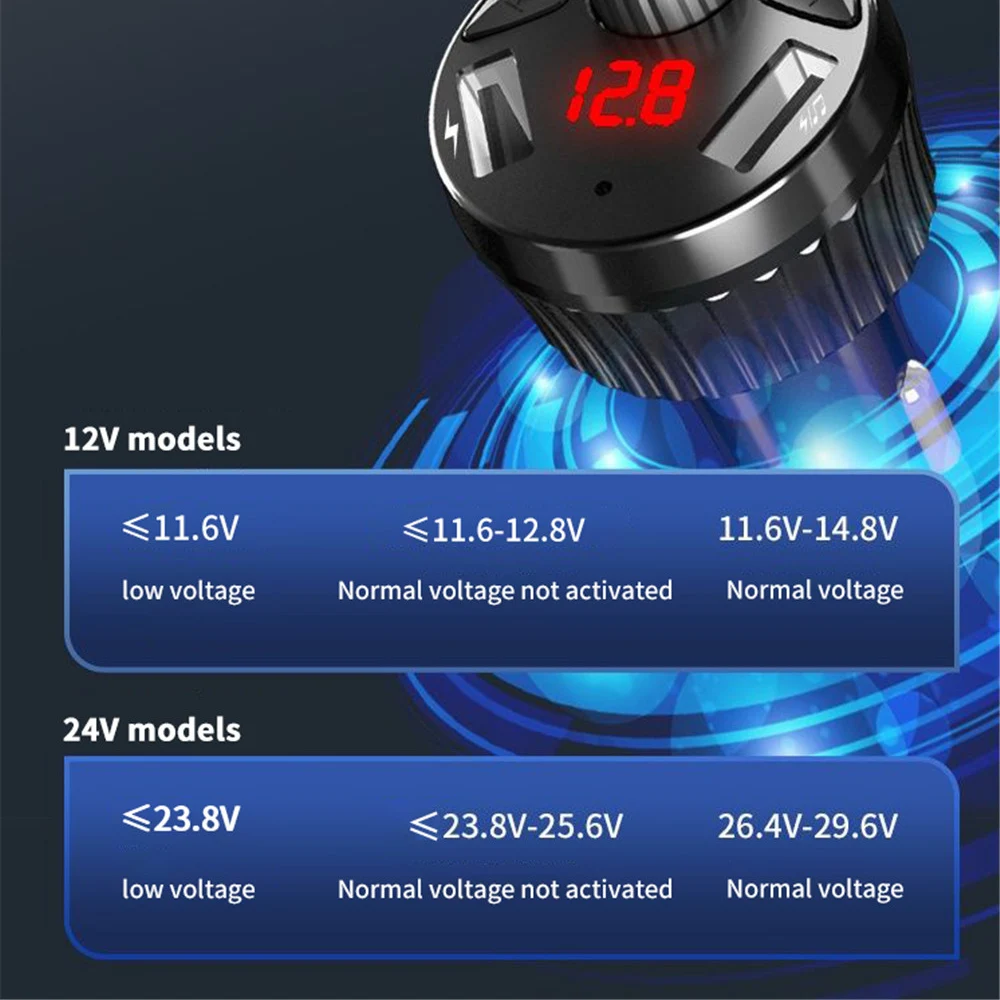5 0 трансмиттер VL414 12 В/24 В с обнаружением напряжения FM 3 1 А Bluetooth громкая связь MP3