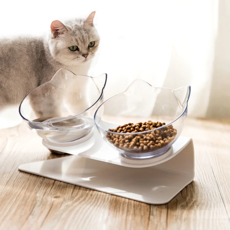 

Non-slip Cat Double Bowl Pet Bowl With Bracket Cat And Dog Feeding Water Tool Dog Food Supplies Pet Supplies Tool Accessories Pe