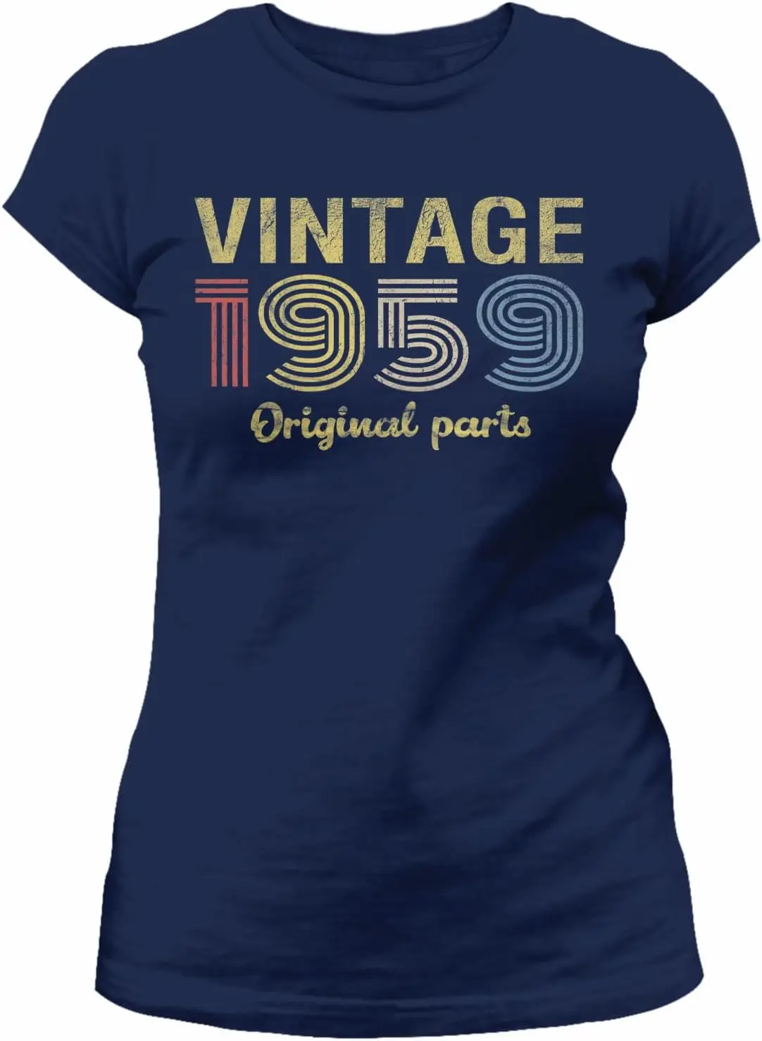 Рубашка для женщин на 65й день рождения-винтажные оригинальные детали 1959 Ретро