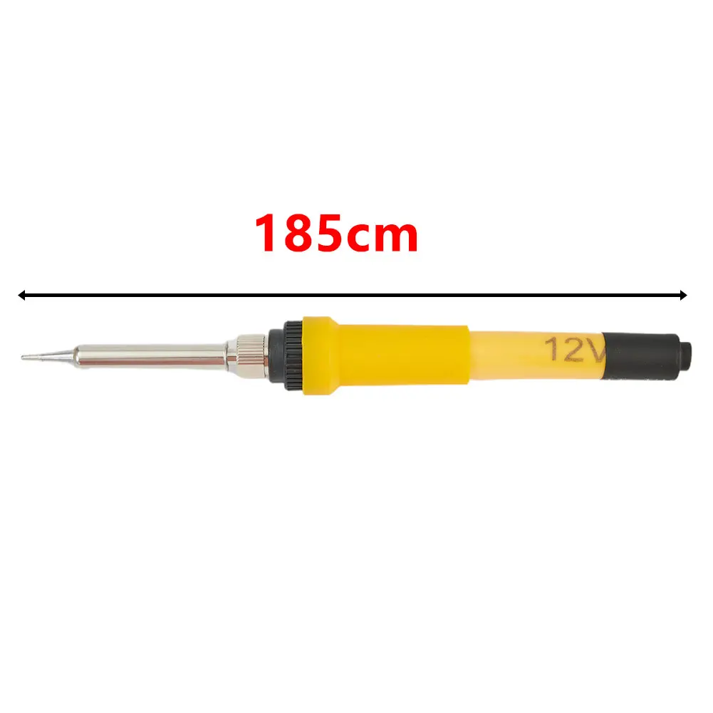 

With Car Clip Electrical Soldering Iron Ceramic Heating Core DC12V Fast Heat Dissipation Lightweight Silicone Handle