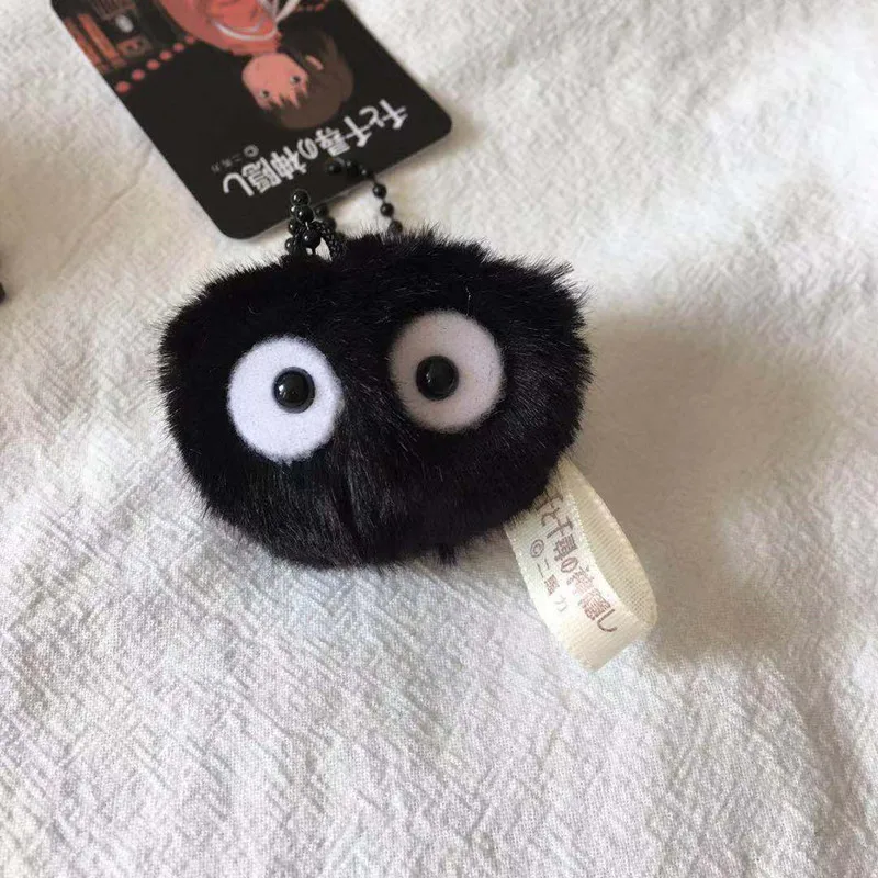 Игрушки-ворсовки в стиле аниме Totoro миниатюрные игрушки из древесного угля черный