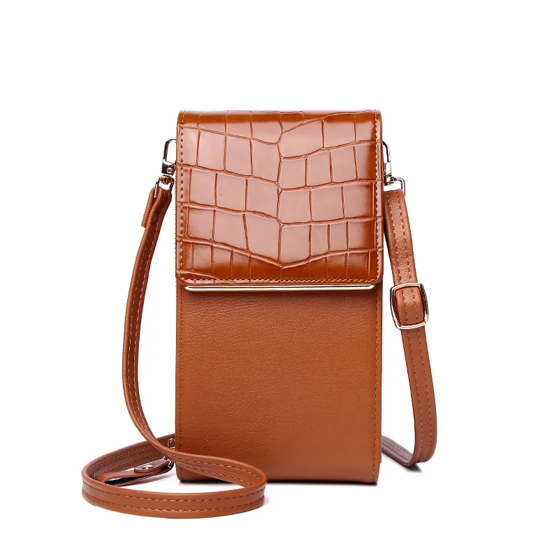 

2022 Alligator PU Leather Women Crossbody Bags Purses Three Layer Practical Mini Flap Shoulder Messenger Bag Coin Purse Clutches