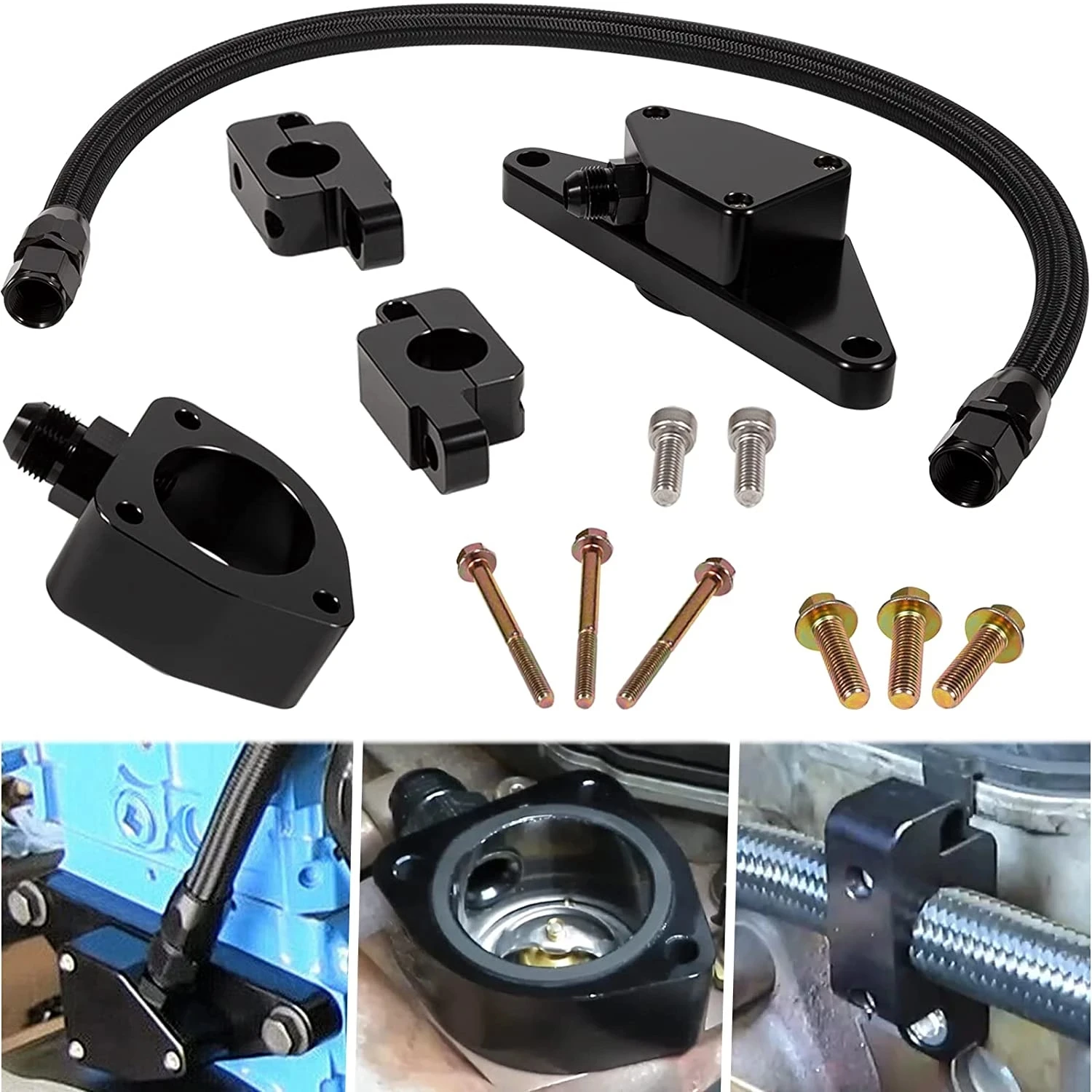 

TM Coolant Bypass Kit Perfectly Compatible with 2007.5-2018 Dodge Ram 6.7L Cummins Diesel Engines Car Accessories
