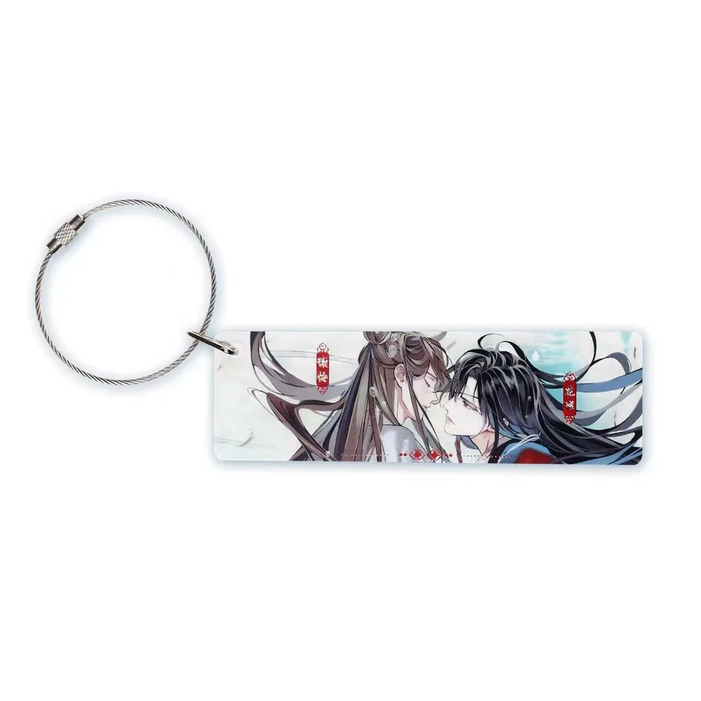 Брелок для ключей с трехслойной подвеской из мультфильма TGCF Tian Guan Ci Fu Xie Lian Hua Cheng