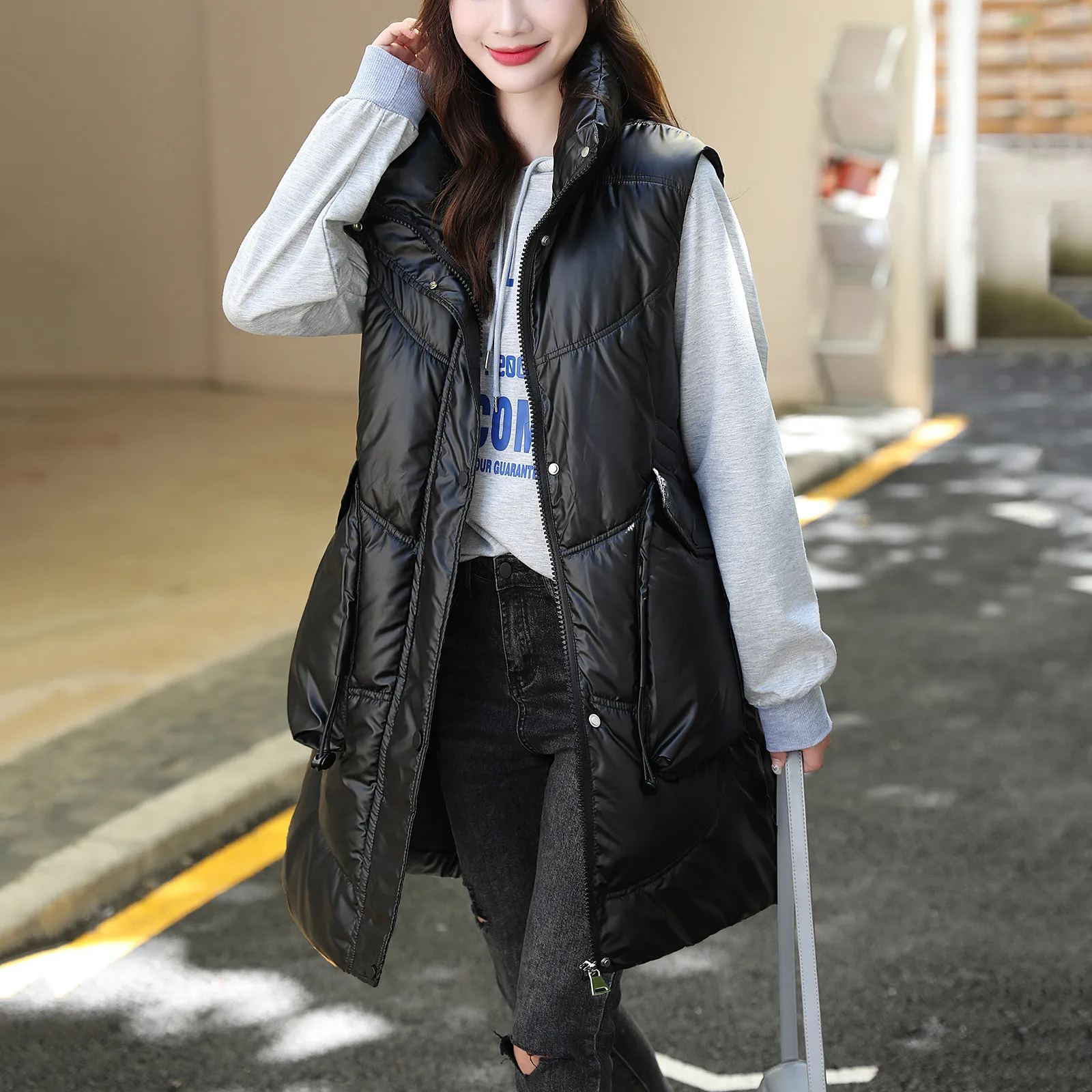 

Ladies Waist Coat Jacket Womens Warm Vest Coat Winter Coat Thicken Skiing Clothes Women Water Resistance Women Jacket
