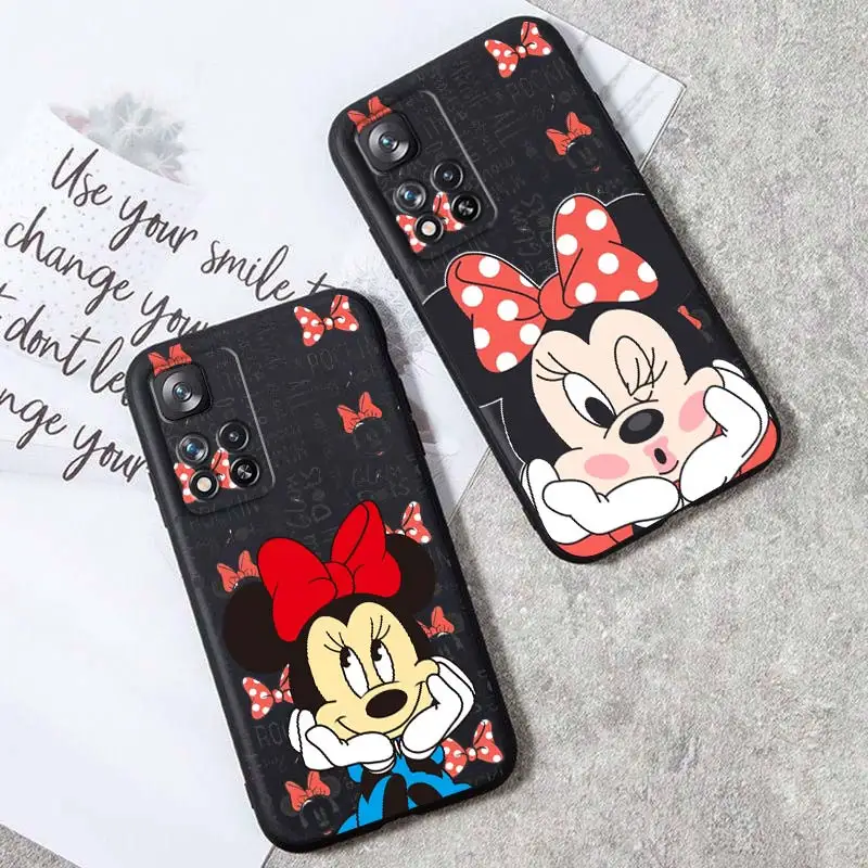 

Dollar Mickey Minnie Stitch Phone Case For Xiaomi Redmi Note 12 11E 11S 11 11T 10 10S 9 9T 9S 8 Pro Plus 5G 7 Black Cover