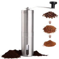 gadgets kitchen tool burr grinders stainless steel adjustable knob setting manual coffee grinder coffee bean mill