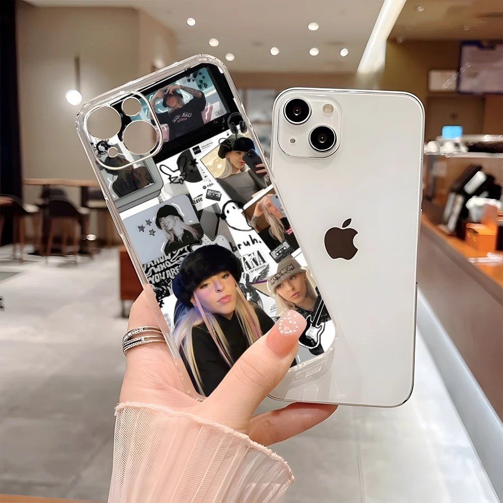 Чехол для телефона Singer Young Miko прозрачный мягкий чехол 15 Pro Max iphone 14 Plus 11 12 Mini 13 7 8 X XR XS