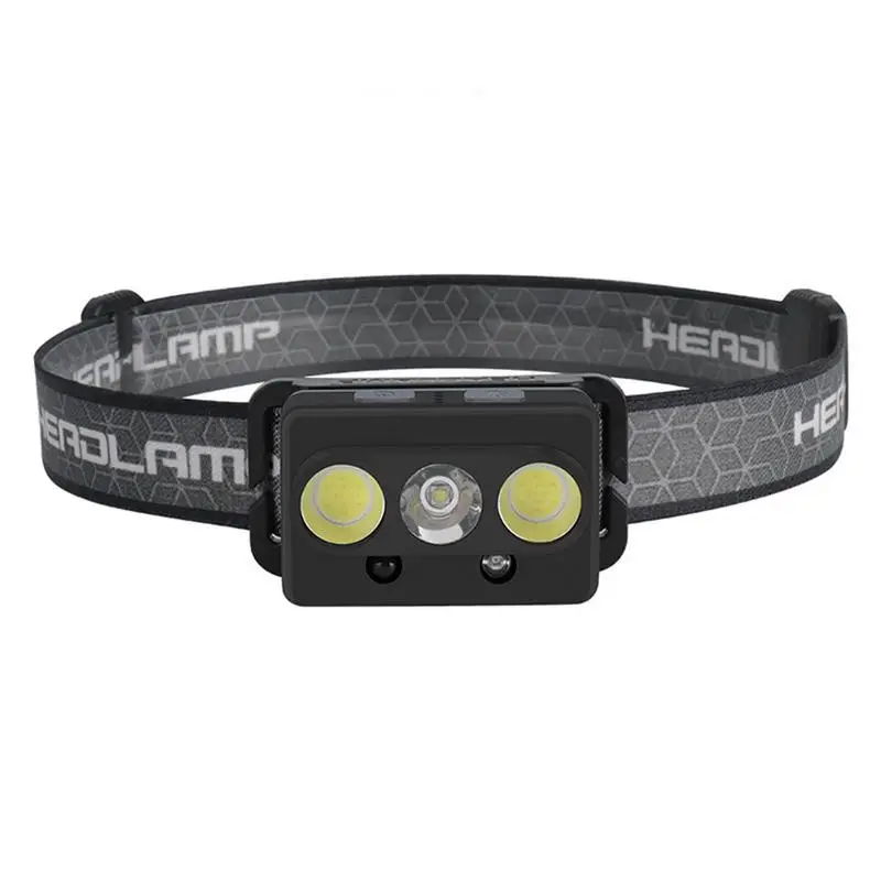 

Headlamp Rechargeable 7 Modes LED Light Camping Accessories Gear Waterproof Head Light Hiking Running Repairing Fishing Cycling