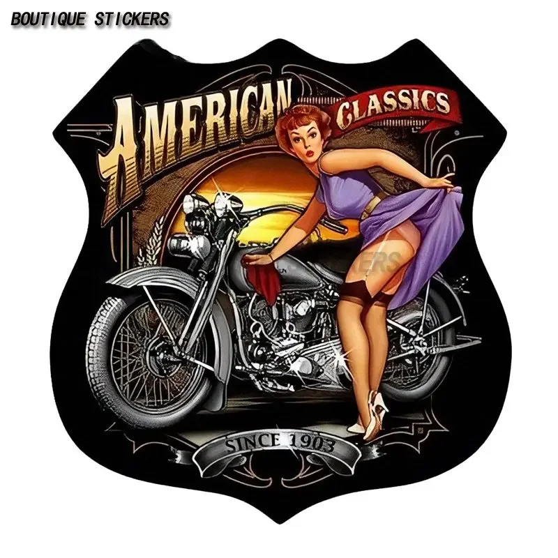 Большие искрящиеся наклейки для автомобиля Pinup Girl Стайлинг высокое качество