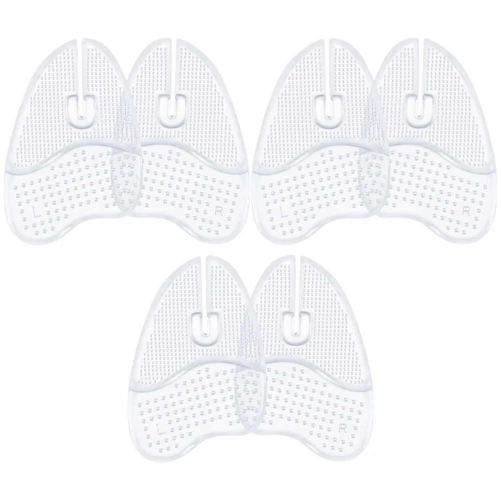 

3 Pairs Metatarsal Foot Pads Cushion Sandals Ball Toe Guards Shoes Front Self-adhesive Forefoot