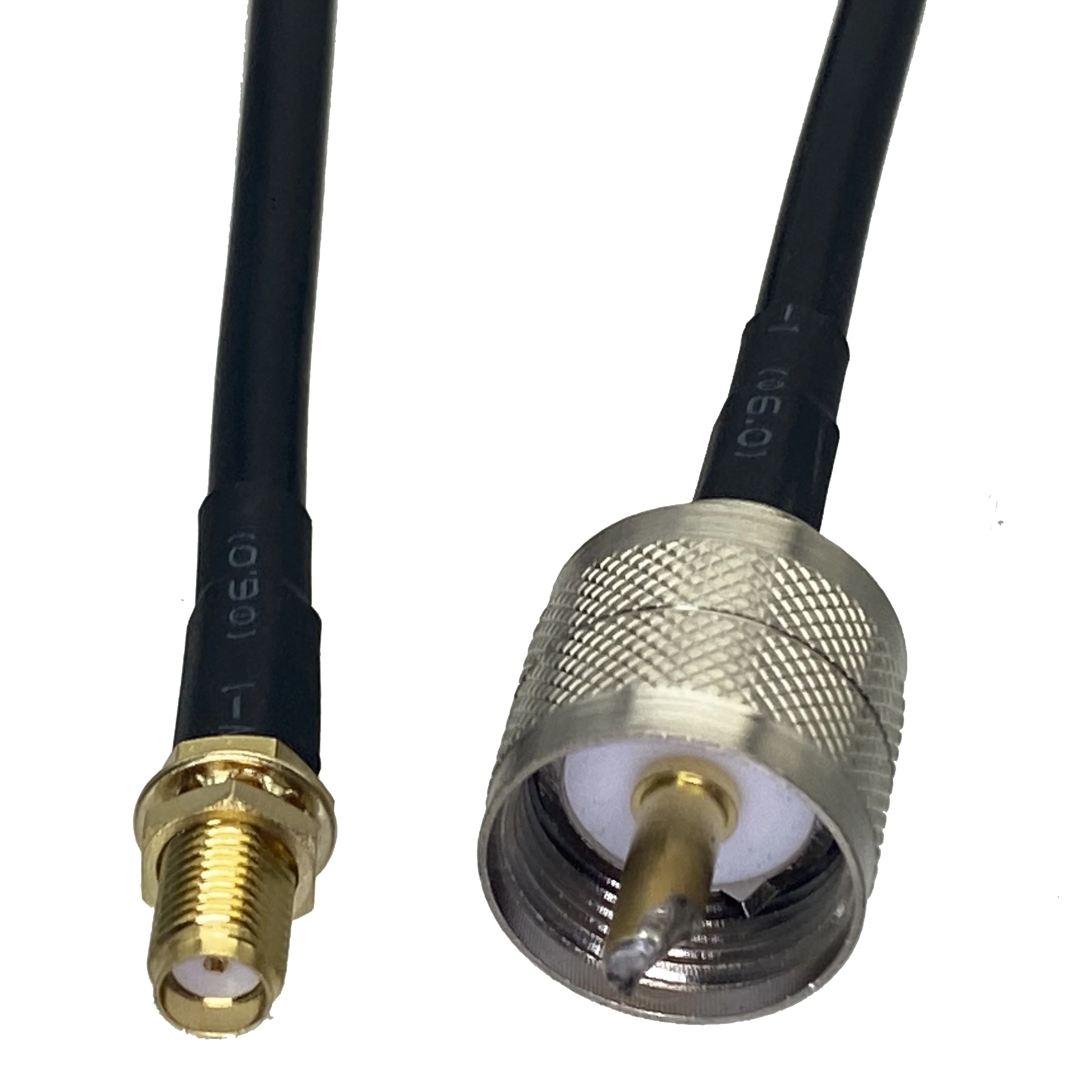 

1pcs RG58 Cable UHF PL259 Male Plug to SMA Female Jack Bulkhead Nut Connector RF Coaxial Pigtail Jumper Adapter New 6inch~20M