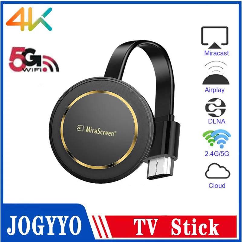 

Miracast 4K Wireless DLNA AirPlay TV Stick Mirascreen G14 2.4G/5G Wifi Display Mirroring Dongle Receiver for IOS Android