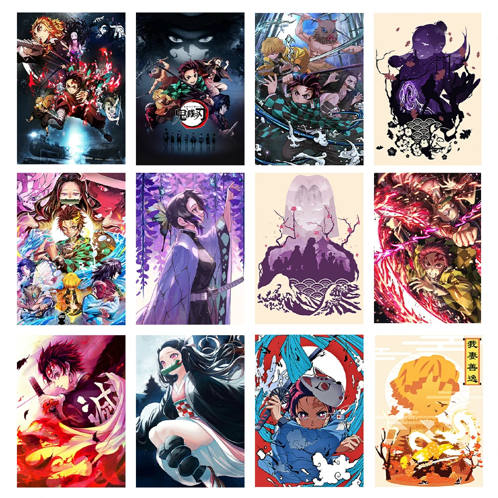 

Cartoon Poster Cuadros Personage Wall Art Mural Living Room Home Decor Canvas Painting