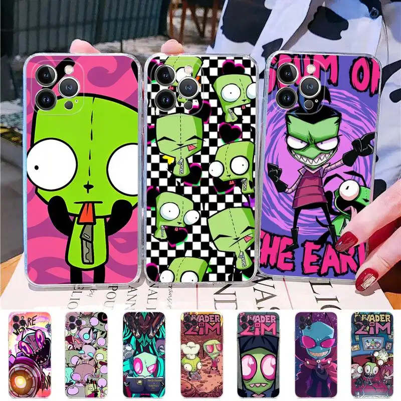 

Invader Zim Phone Case Silicone Soft for iphone 14 13 12 11 Pro Mini XS MAX 8 7 6 Plus X XS XR Cover