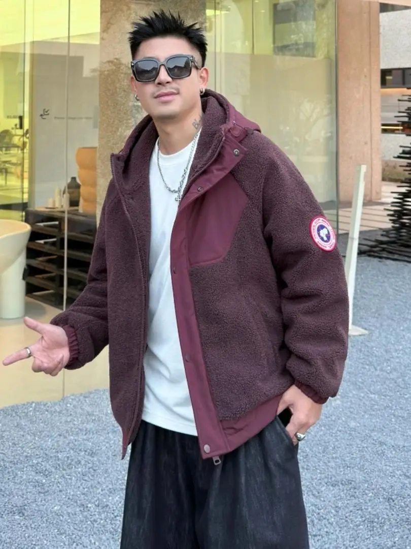 Модная брендовая хлопковая одежда топ из зернистого флиса с капюшоном для пар