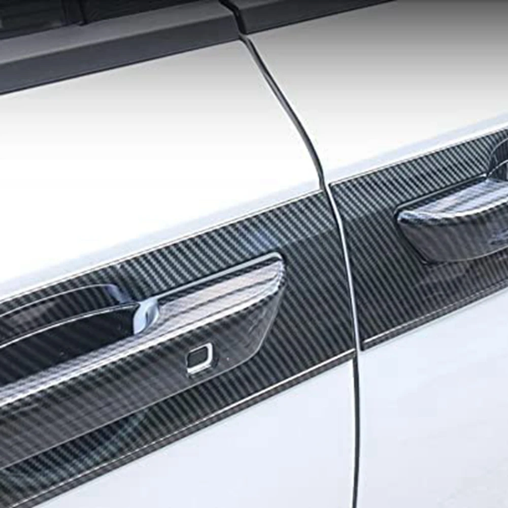 Накладка на дверную ручку из углеродного волокна для Kia Carnival KA4 2020 2021 2022