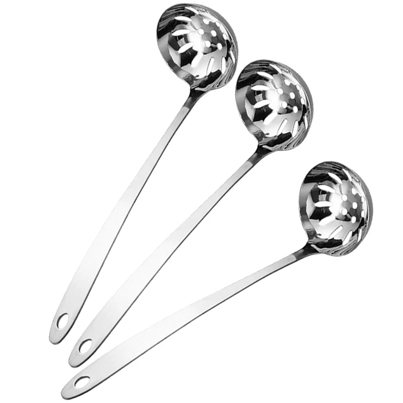 1 шт. ложка для фондю из нержавеющей стали с длинной ручкой