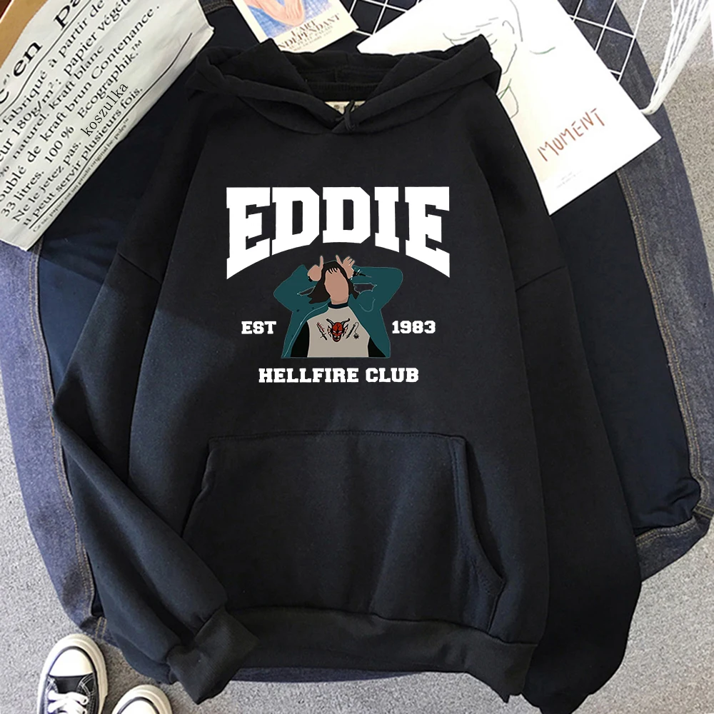 

Eddie Munson Stranger Things 4 Hoodie Women/Men Aesthetic Hellfire Club Hoodies Unisex Harajuku Hooded Sweatshirts top