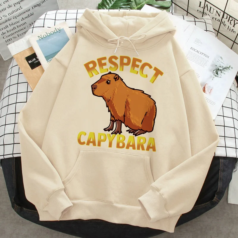Capybara hoodies men grunge anime printed Korea male hoody y2k aesthetic printed