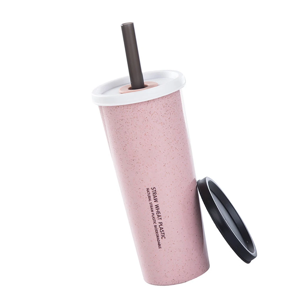 

1Pc 470ml Transparent Square Plastic Matte Water Cup Outdoor Cold Juice Water Sports Cup With Portable Milk Rope Water Cup