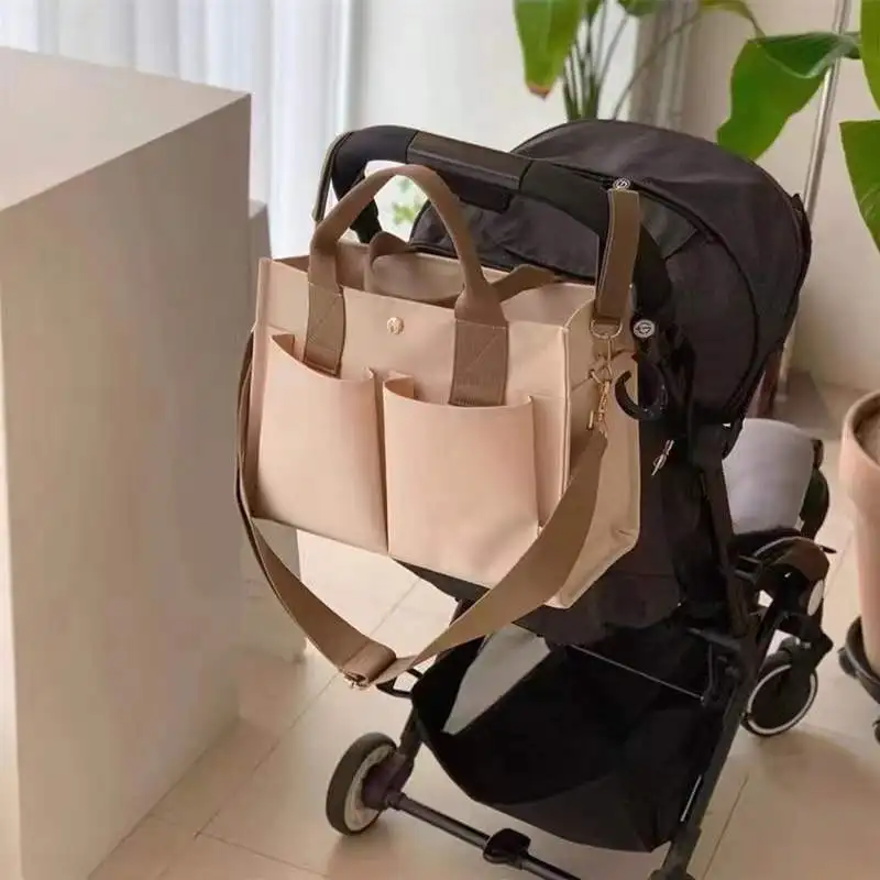 

Korean Style Mommy Bag Large Capacity Portable Diaper Bag Nappy Multifunctional Maternity Canvas Outdoor Bag Mother Baby Handbag