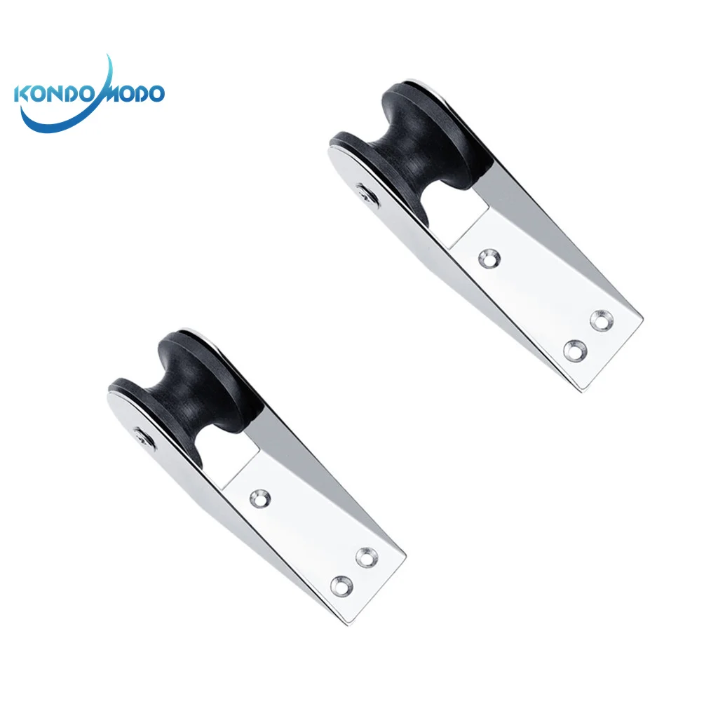 

2X Stainless Steel316 Heavy Duty Bow Anchor Roller Fixed Anchor Fairlead Marine Boat Docking Nylon Roller Chock Boat Accessories