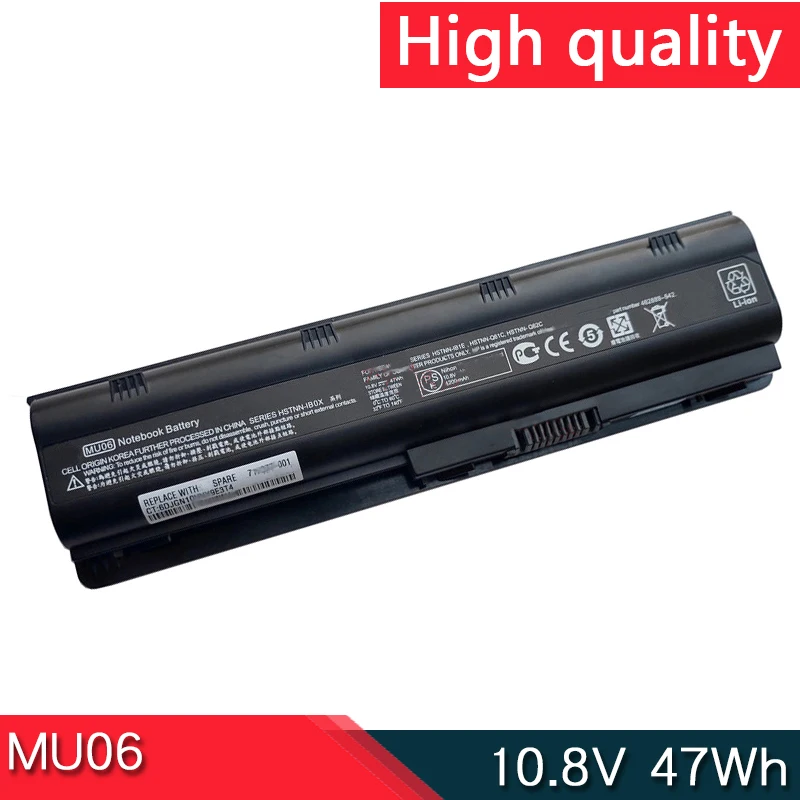 

MU06 10.8V 47Wh Battery For HP Presario CQ32 CQ42 CQ43 CQ56 CQ57 CQ62 CQ72 G32 G42 G56 G62 G72 HSTNN-Q60C Q61C Q62C Q178C IB0Y