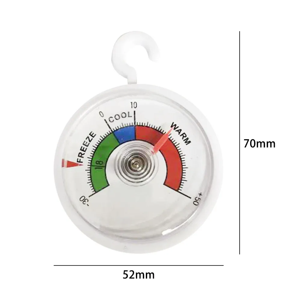 

Fridge Thermometer With Hanging Hook Humidity Meter Hygrometer Breeding Temperature Controller Indoor Wall-mounted Greenhouse