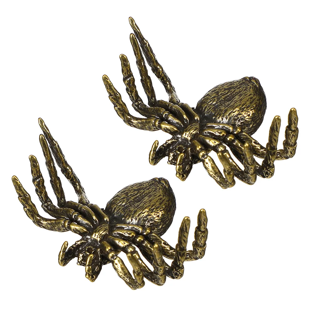 2 шт. чайный питомец паук настольный орнамент ретро-декор украшение для крышки