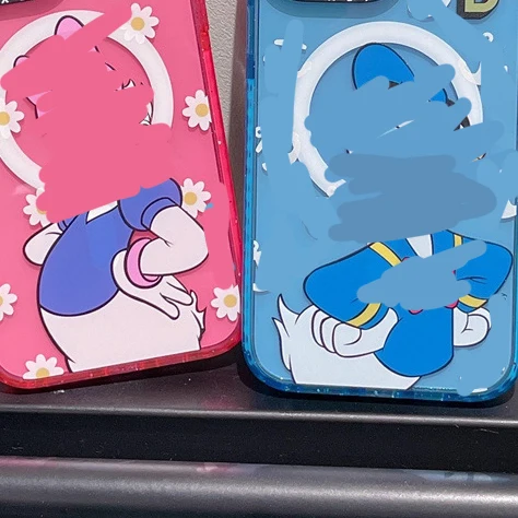

MagSafe Glitter Acrylic Cartoon Duck Phone Case Cover for IPhone 11 12 13 14 Pro Max Case for IPhone 14 Pro Max