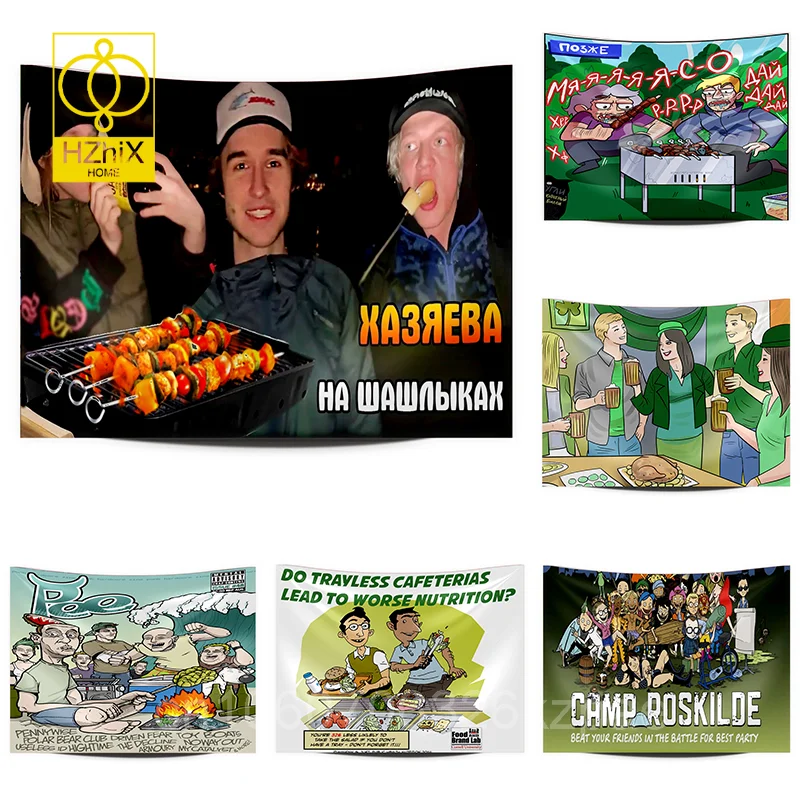 

Outdoor Camping Picnic Decorative Tapestry Ins Style Tapestries Restaurant Bedroom Layout Backdrops Home Textile Customizable