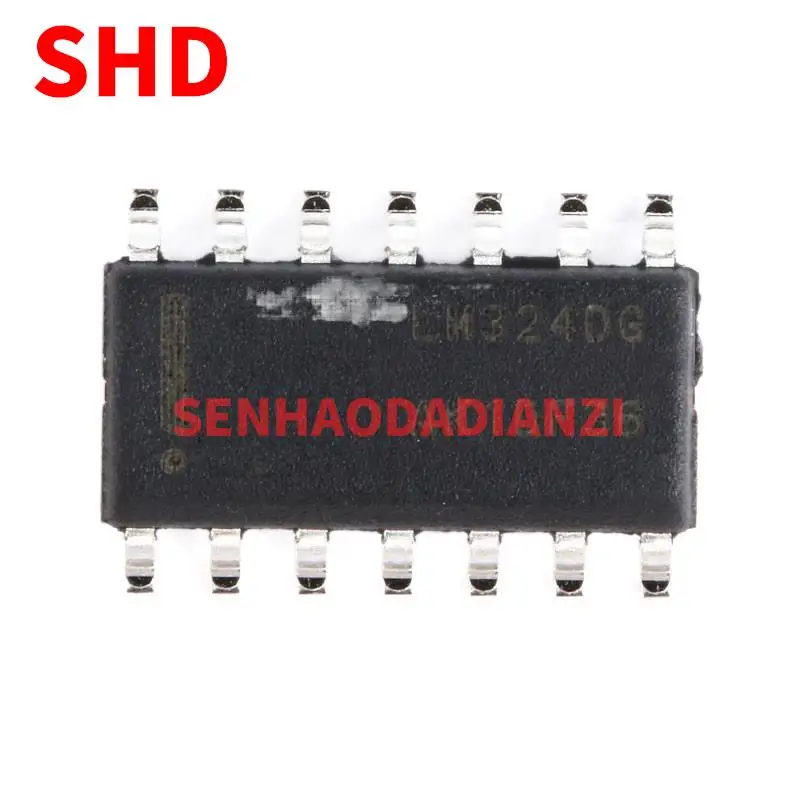 Оригинальный патч LM324DR2G LM324DG четырехсторонний операционный усилитель 1 МГц 0,6 в US 14soic