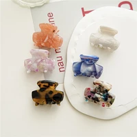 2022 spring hot korea high quality starry sky acetate hair claw clips mini barrettes women girls sweet hair accessories