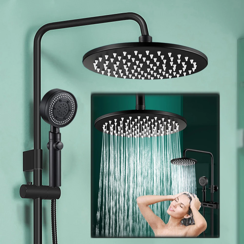 

23cm Large Ceiling Shower Head 304 Stainless Steel Thick Rainfall Rain Shower Head High Pressure Shower Bathroom Top Showerhead