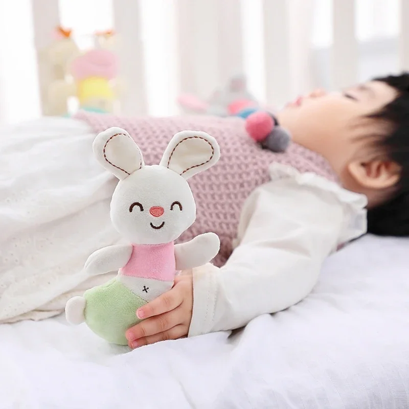 Детская погремушка плюшевая игрушка мультяшный олень кролик собака слон