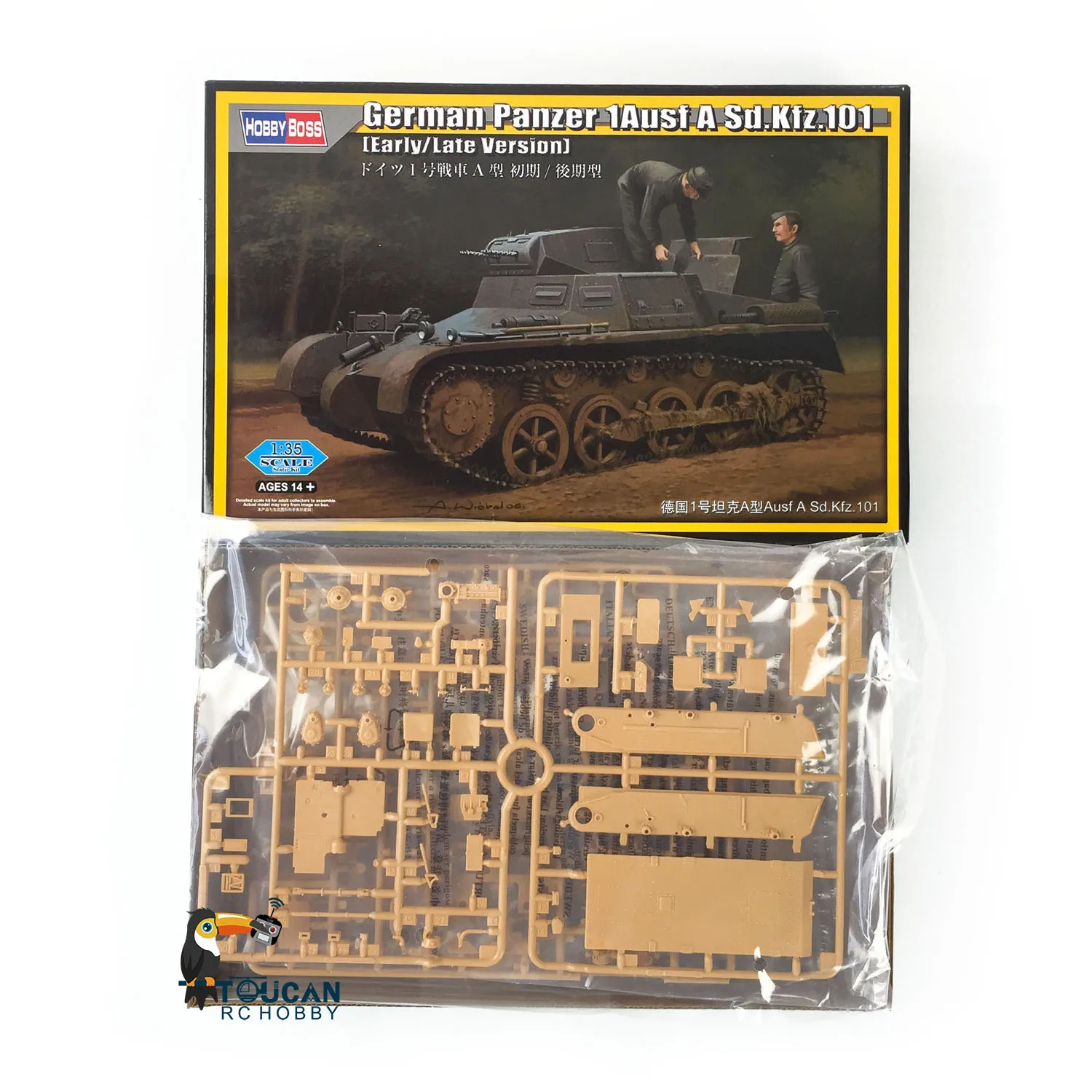 

Hobby Boss 80145 1/35 Scale German Panzer AusfASd.Kfz.101 Tank Plastic Model Kit Unassembled Unpainted Collection TH05849-SMT9