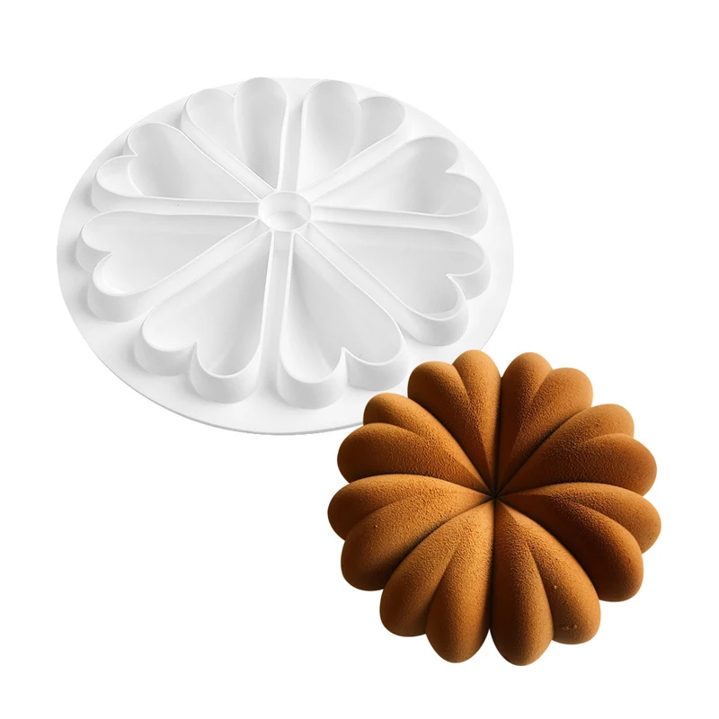 Силиконовая форма в форме сердца формы для выпечки торта мусса силиконовые