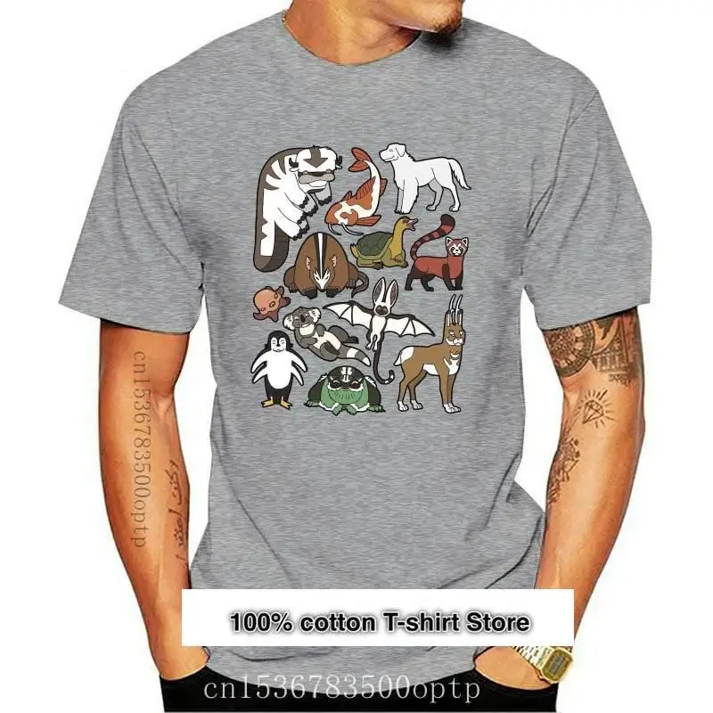 

Camiseta de algodón Natural para hombre, camisa con estampado de Avatar de dibujos animados, Appa Momo, nueva moda
