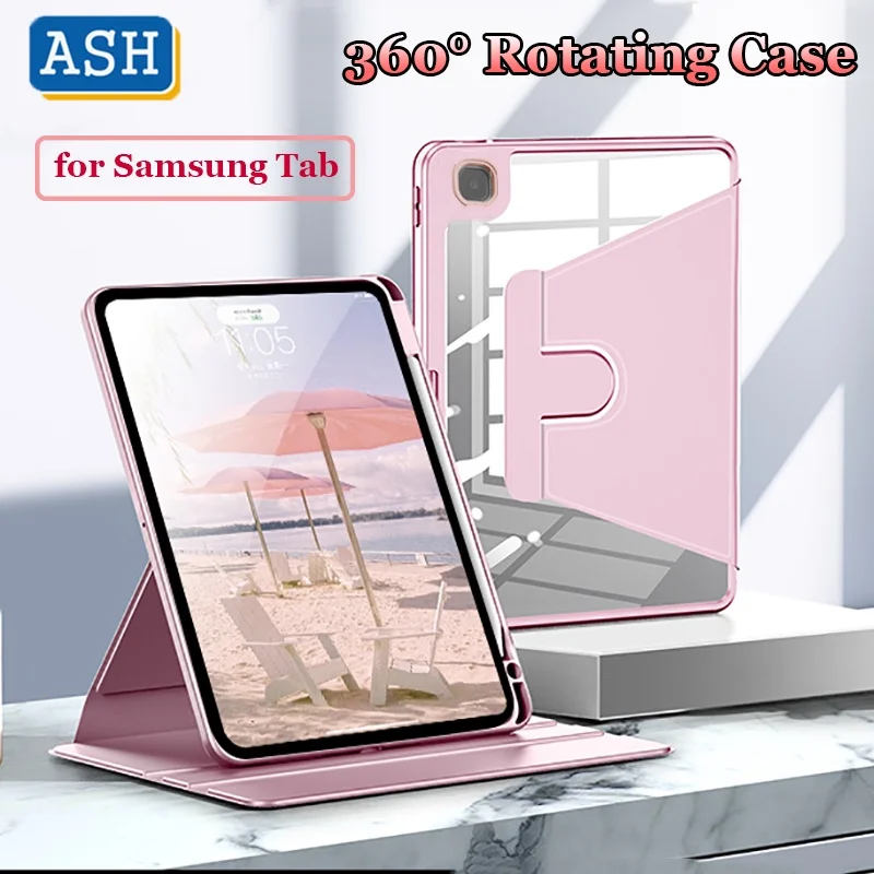 ASH for Samsung Galaxy Tab A8 10.5 2021 X200 X205 Case 360° Rotatable Cover for Galaxy Tab S8 S7 S6 Lite A7 10.4 A7 Lite A 8.0