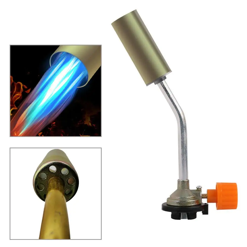 Portable Flame Gun Butane Gas Torch Blow Lighter Flame Burner Torch For BBQ Welding Kitchen Baking High Temperature Heat Gun