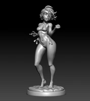124 75mm 118 100mm resin model sexy little girl figure unpainted no color rw 500