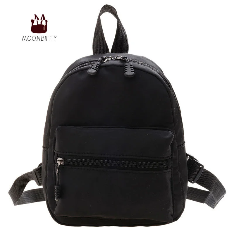 

Fashion Nylon Mini Backpack Women Small Travel Bagpack Korea Style School Bag for Teenager Girls Back Pack for Woman
